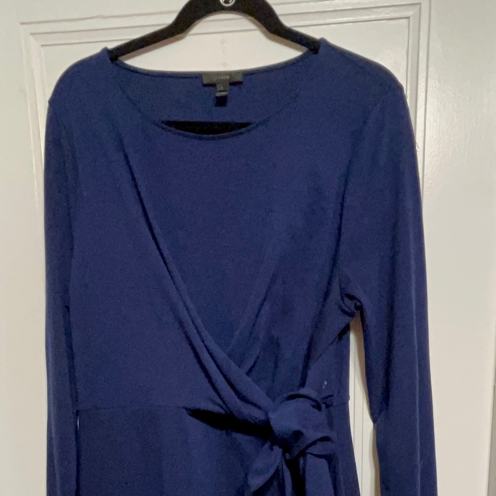 J. Crew royal blue wrap dress
